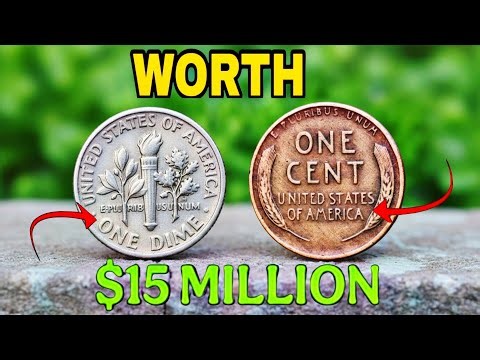 Liberty One Dime Coin & Wheat Penny Coin Rare Coins Collection!