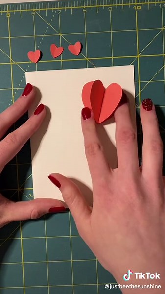 Valentine’s Day Card #10 !! ❤️ #valentinesday #crafting #diy #everykiss #howto #fyp
