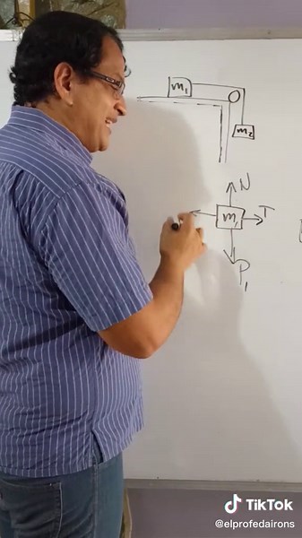 🤨Él Diagrama de Cuerpo Libre🧑‍🏫 #fisica #profesordematematicas #profesoresentiktok #matematica #profesor