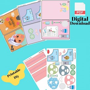 Printable Paper Doll Game Set - Skincare PDF Download - Etsy