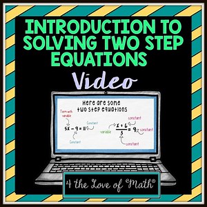 Free Introduction to Solving Two Step Equations Video