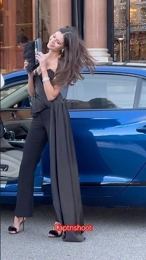 GORGEOUS MODEL WITH BENTLEY FLYING SPUR #monaco #supercars #shorts #viral #trending #fyp