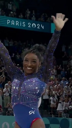 Simone Biles' AMAZING floor routine 🤩 🇺🇸 #Paris2024