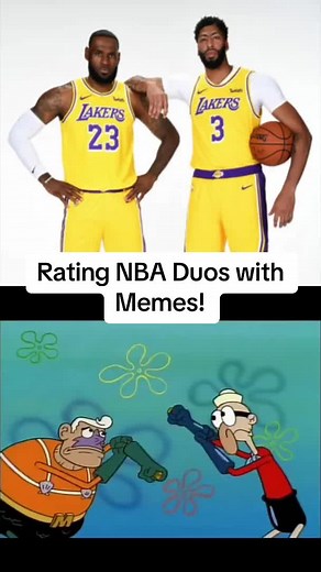 Rating NBA Duos with Memes! #reboundrewind #animationrewind #nba #nbamoments #lebron #basketball #lakers #stephcurry #goldenstatewarriors #knicks #nba2k #nbaduos #nbaedits