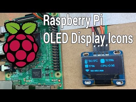 Raspberry pi 3 monitoring system with OLED Display