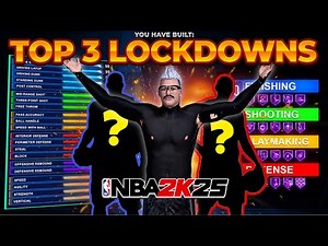 *TOP 3* BEST LOCKDOWN BUILDS ON 2K25! (6’4, 6’6, 6’10)