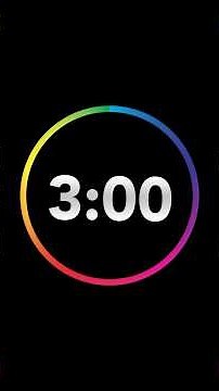 3 minutes Countdown Silent Timer