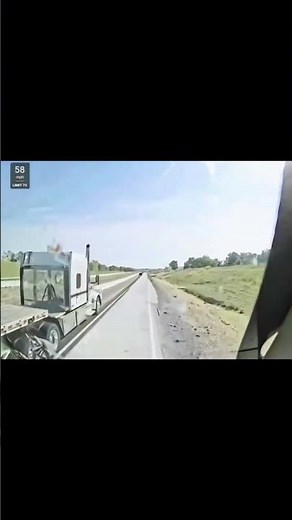 Watch What Happens When a Truck Loses Control!