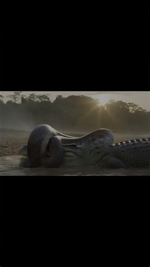 “Python vs Crocodile ⚡| #viral #snake #crocodile #shorts #shortsvideos | Battle in the Congo Basin
