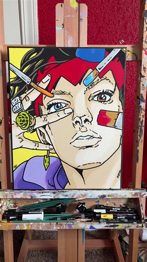 Rohan Kishibe Anime Painting on Etsy