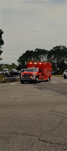 FCFR Rescue 55 Responding Code 3 Read description #flaglercounty #ambulance #responding #code3