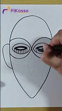 How to Draw an African Tribal Mask Easy in Less Than One Minutes