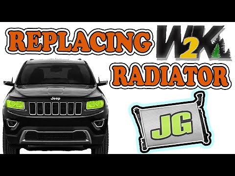 2011 - 2014 Jeep Grand Cherokee WK2 radiator replacement