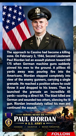 He Threw a Grenade 45 Yards to Destroy a German Gun | Paul Riordan 🇺🇸 #army