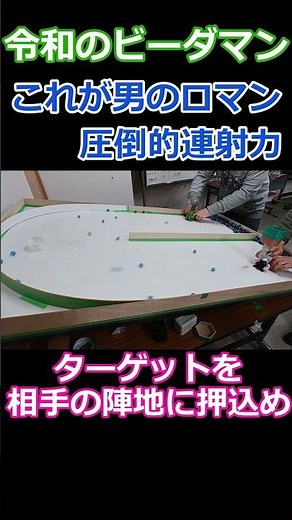 これが男のロマン！！圧倒的連射力！ターゲットを相手の陣地に押込め！#ビーダマン #彈珠超人 #bdaman #おもちゃ