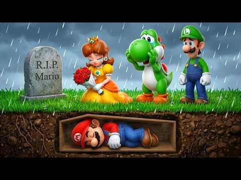 MARIO is BURIED ALIVE... 😱⚰️Super Mario Odyssey Story