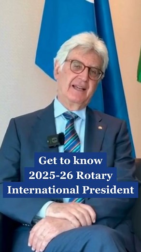 Who is Francesco Arezzo? ♥️ His favorite place is Ragusa, Italy 💭 He believes leadership is to dream with others 🫶 Our 2025-26 Rotary International President | Rotary International