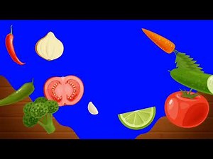 Food Animation - Green Screen -|| Green screen cooking template transition background copyright free