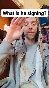 What is he signing? What is he finger spelling? #asl #signlanguage #signlanguageinterpreter #signlanguagelearning #americansignlanguage #do #sign #in #sign #how #to #say #signlanguage #language #words #american #for #beginners . . . . . . . . .when you know the alphabet you can learn new signs with my posts, I have play lists on here with thousands of videos . . . . . . He is signing "hello my name's Tom" | Thomas Boyce Clark