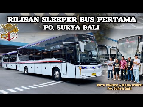 Surya Bali's First Sleeper Bus😍‼️Release of 2 Surya Bali Buses from New Armada Bodywork🔥Info Firs...