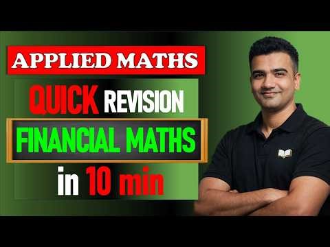 Financial Maths in 10 min || All Concept Formula Class 12 Applied Maths Final Revision 2026