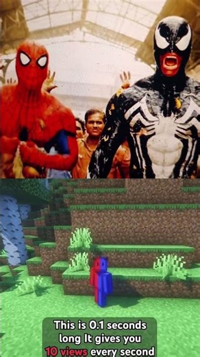 Spiderman venom or Minecraft #minecraft