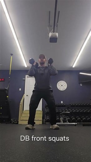 DB front squats