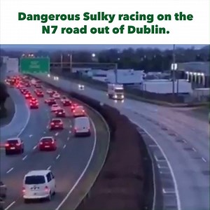 26K views · 205 reactions | Gardaí are investigating this dangerous four-lane motorway sulky race. | Irish TV | Facebook