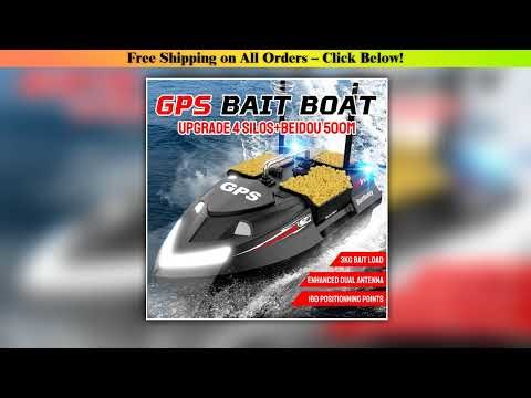 3KG Loading 500M Remote Control Fishing Bait Boat 160 GPS Pilot Points 4 Bait Tanks GPS Fish Bait