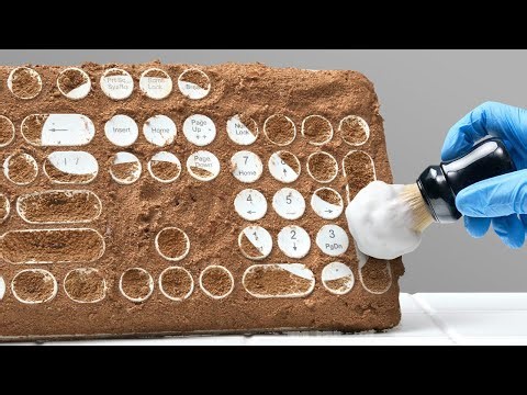 Satisfying Keyboard Cleaning. ASMR