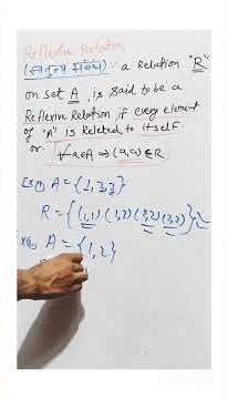 Reflexive Relation | Definition & Easy Examples | Class 11/12 Maths. l The Math Mentor -Naveen sir