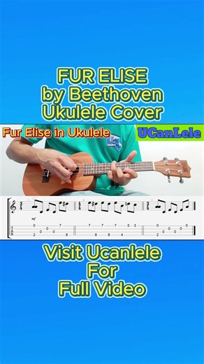 Fur Elise Ukulele Cover (short) @UCanLele2023
