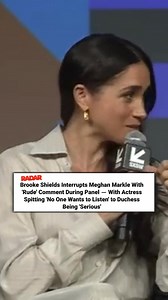 861K views · 3K reactions | Brooke Shields' comment toward Meghan Markle during a panel may have been considered 'rude,' but the actress had had enough of the 'serious' Duchess. Check out the clip in the link below and judge for yourself. (: YOUTUBE) bit.ly/3Fvi82F | Radar Online | Facebook