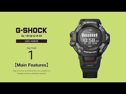 Tips movie 01 -Main Features-｜CASIO G-SHOCK G-SQUAD GBD-H2000