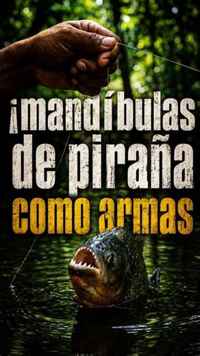 las tribus que usaban dientes de piraña como herramientas y armas #amazonas #naturaleza #piraña