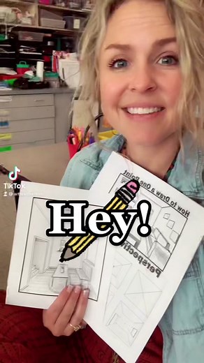Drawing a room! #perspective #perspectivechallenge #drawing #artclass #artteacher #rooms #foryoupage
