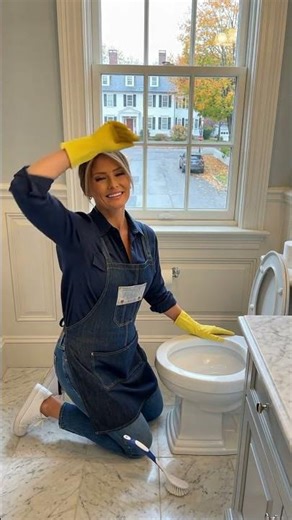 Politicians as House Cleaners: Scrubbing Toilets & Rushing Between Jobs! 😂🧼 (AI Satire) #shorts