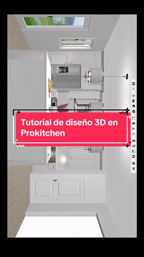 Cómo hacer diseño 3D en Prokitchen Software. #aprender #tutorial #diseño #diseñodeinteriores ##3d
