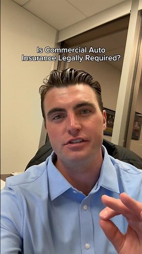 Is commercial auto insurance required by law?