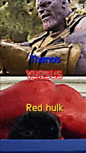Red hulk vs thanos #mcu #marvel #edit #dc #vs #1v1