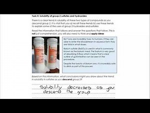 AQA A-level Chemistry - Group 2 - PART 2