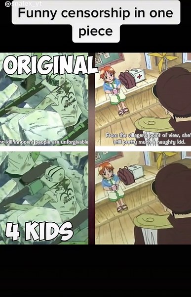 Censorship in anime #onepiece