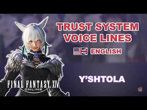 FFXIV - Trust System Voice Lines: Y'shtola (English Voice)