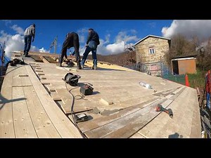 #55 Beams on Tractor Shed And Waterproofing Big Stable Roof