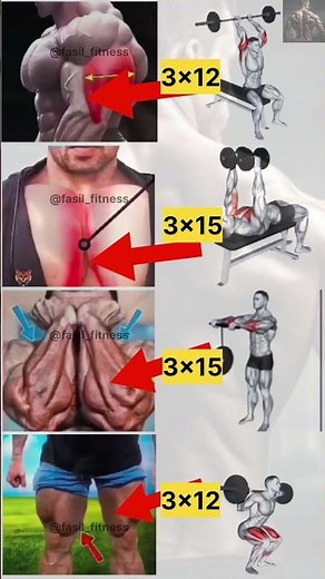 "Full Body Gym Workout – Shoulders, Chest, Arms & Legs"#workout #fullbodyworkout