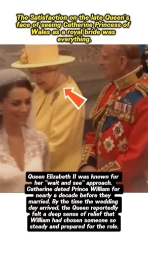 Queen’s face of seeing Catherine Princess of Wales as a royal bride #britishroyalfamily #royalfamily