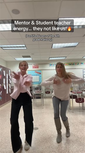S T E P H 🌸🙏🏻☀️ on Instagram: "Embracing our EXTRA 🤩 #middleschoolteacher #dynamicduo #hypesquad #funatwork #danceitout"
