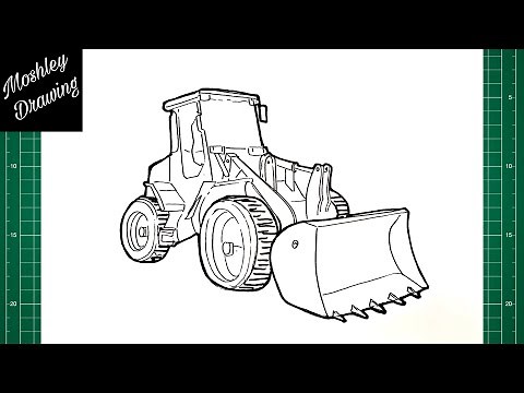 How to Draw a Bulldozer Step by Step