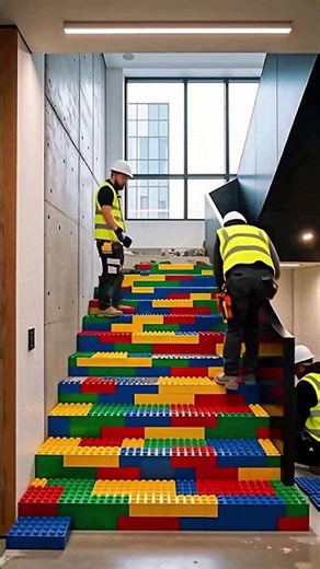 They Rebuilt These Stairs with LEGO 😳