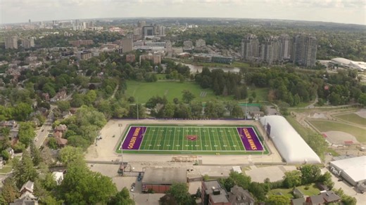 It's great to be a Golden Hawk. 💜💛 #1 football team. National Champion Cheerleaders. Laurier's Hawkline drumline. Alumni, students and community cheering together on the University Stadium's renovated grandstands. Purple gold for life. One week to go until Homecoming! 🏈 🗓️ Full calendar of events: laurieralumni.ca | Wilfrid Laurier University